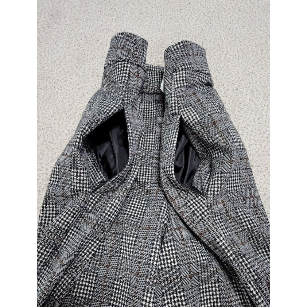 7th Avenue Design Studio NY Co Womens Gray Plaid Ponte Pants Wide Leg Size 6 NWT - Picture 5 of 15
